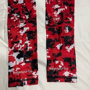 Edge Sports Black Red White Football Baseball Sports Sleeve - 2 included